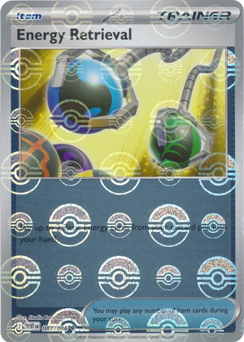 Energy Retrieval (Poke Ball Pattern) 082  - Holofoil SV White Flare - Uncommon