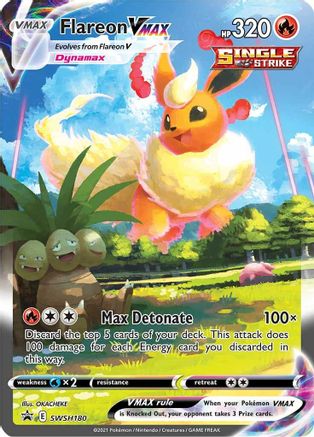 Flareon VMAX SWSH180/307  - Holofoil SWSH Sword & Shield Promo Cards - Promo