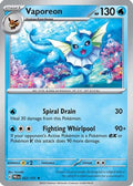 Vaporeon 022  - Reverse Holofoil SV Prismatic Evolutions - Rare