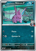 Team Rocket's Nidoran M 117  - Reverse Holofoil SV10 Destined Rivals - Common