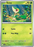 Snivy 001  - Reverse Holofoil SV Black Bolt - Common