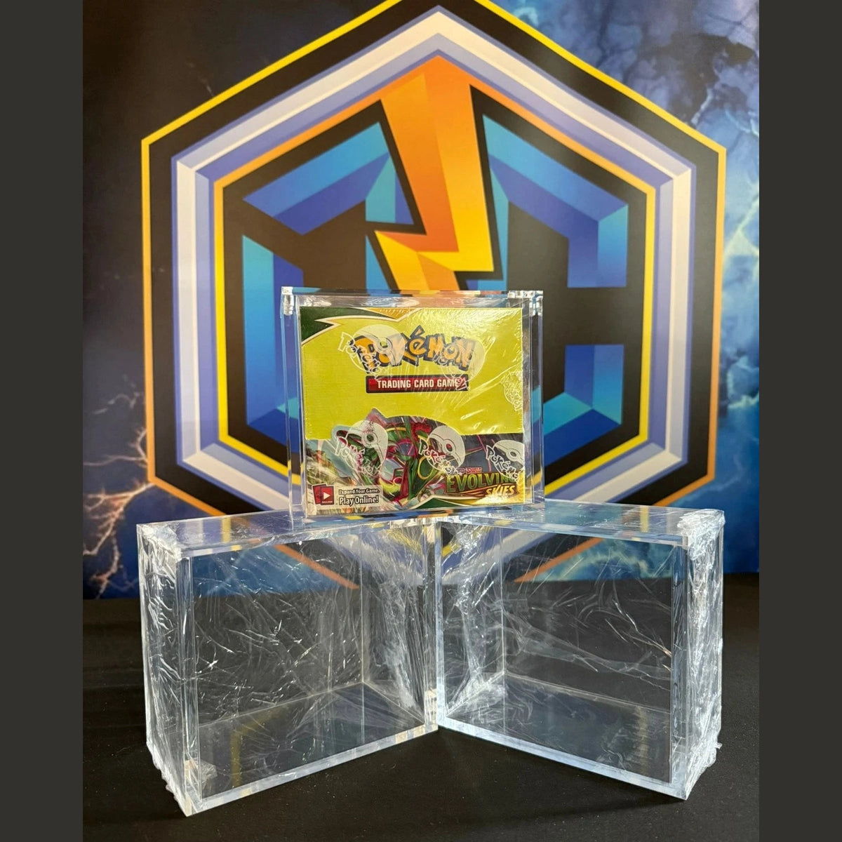 Pokemon Booster Box PREMIUM Acrylic Display Case Protector - Strong Magnets
