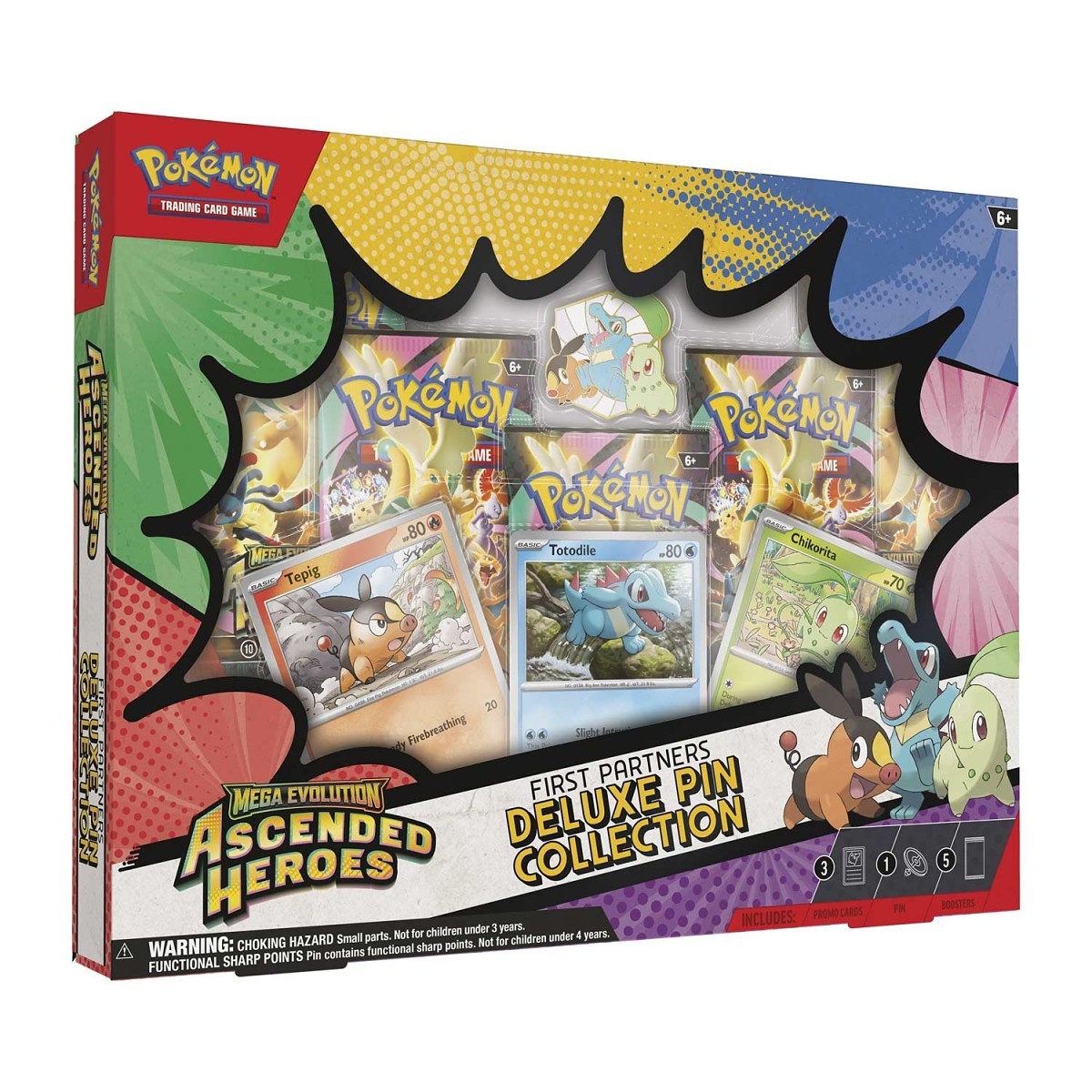 Pokemon TCG Ascended Heroes First Partners Deluxe Pin Collection
