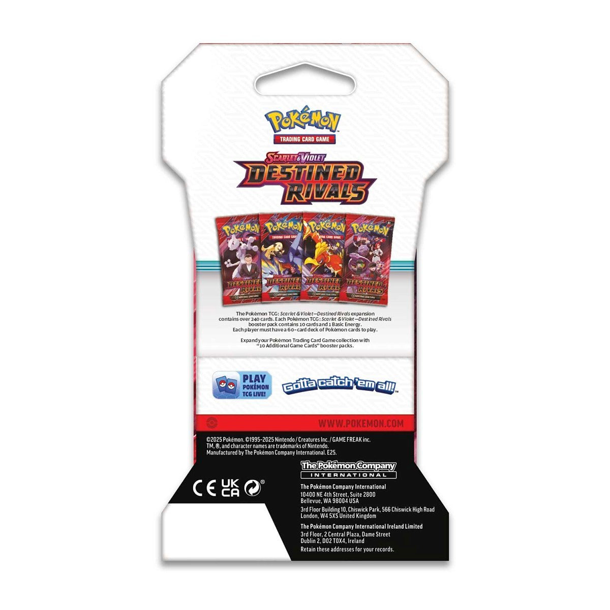 Pokemon TCG Destined Rivals Sleeved Booster Pack