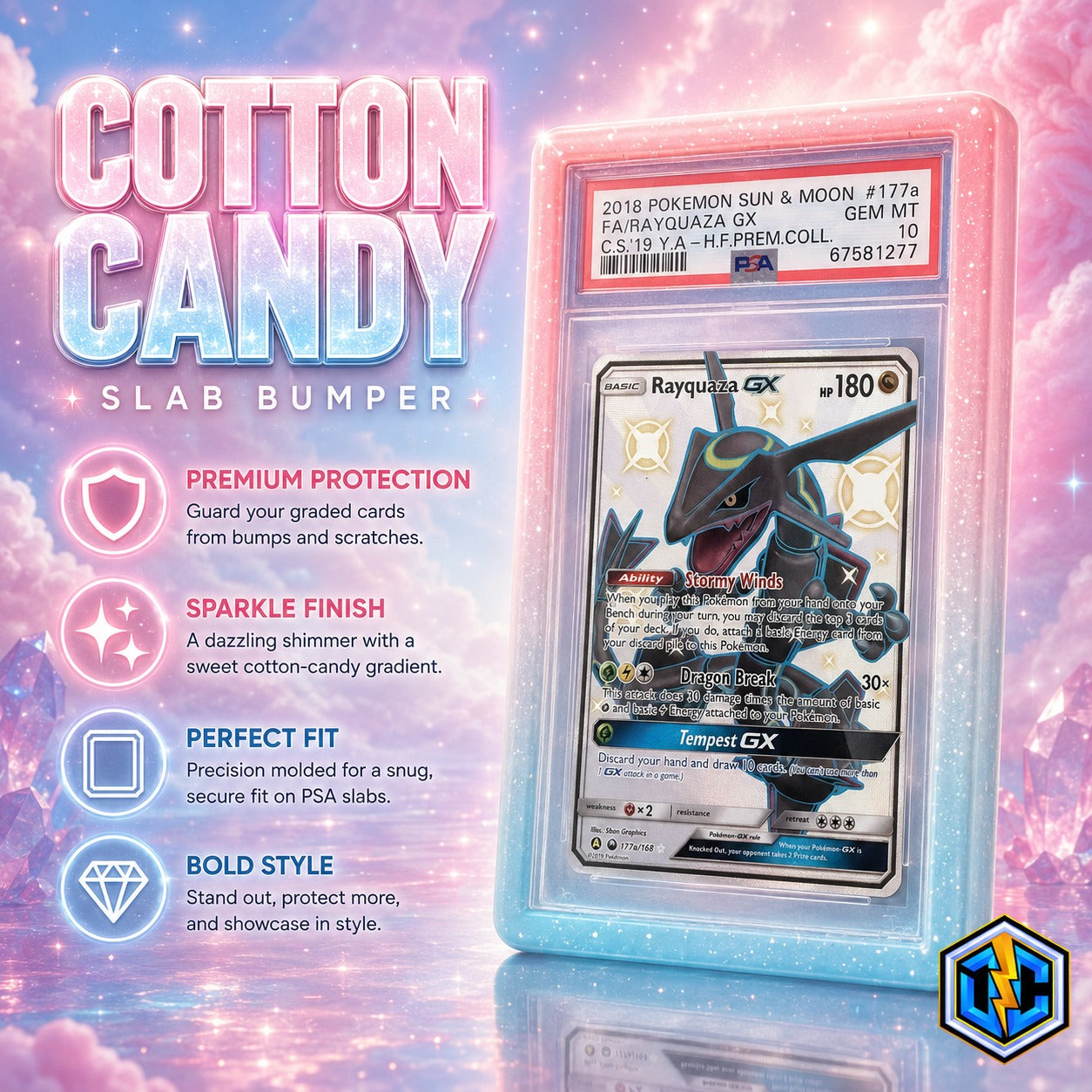 Cotton Candy PSA Slab Guard  Bumper