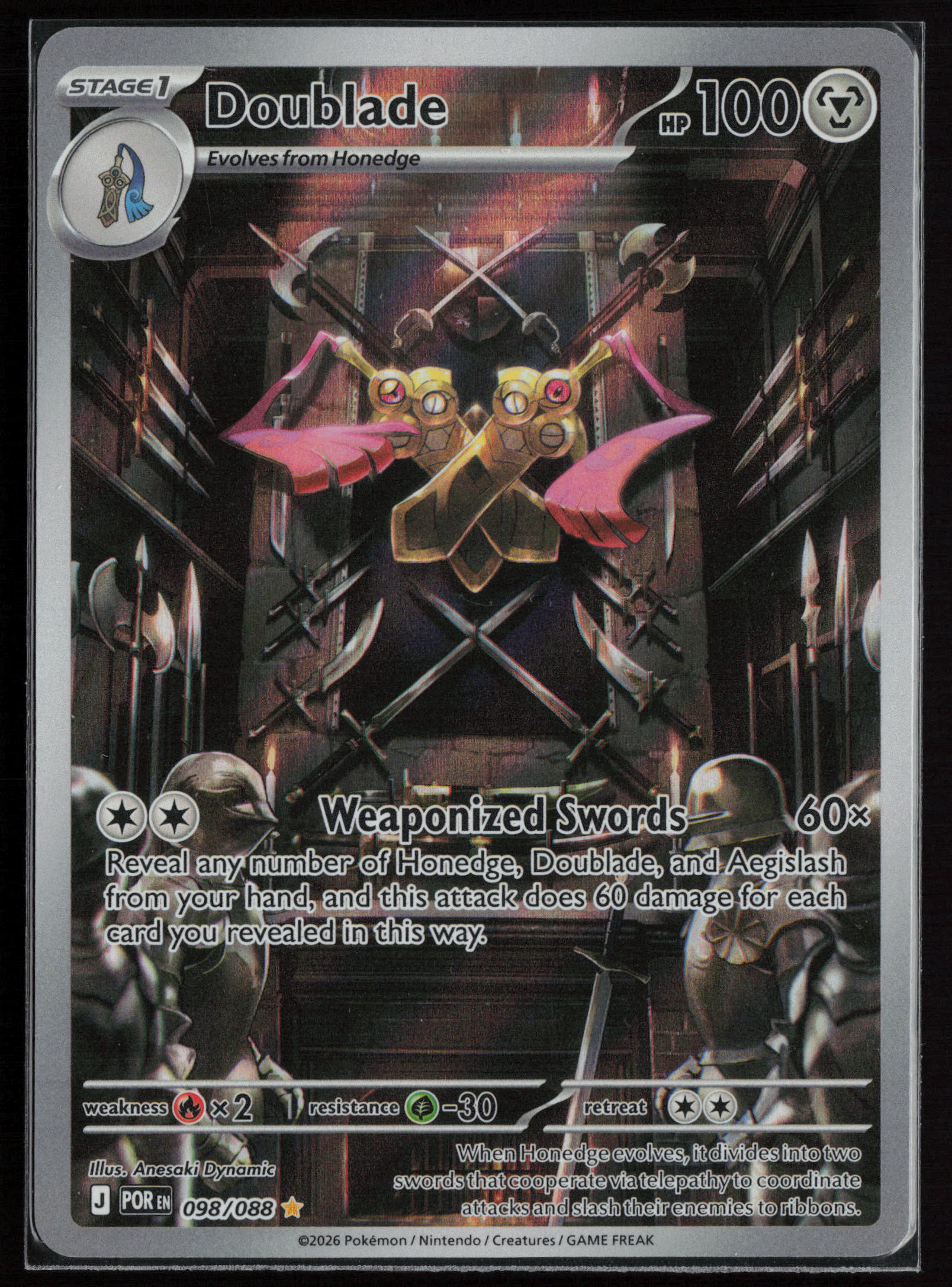 Doublade 098/088 Illustration Rare - Perfect Order - Near Mint