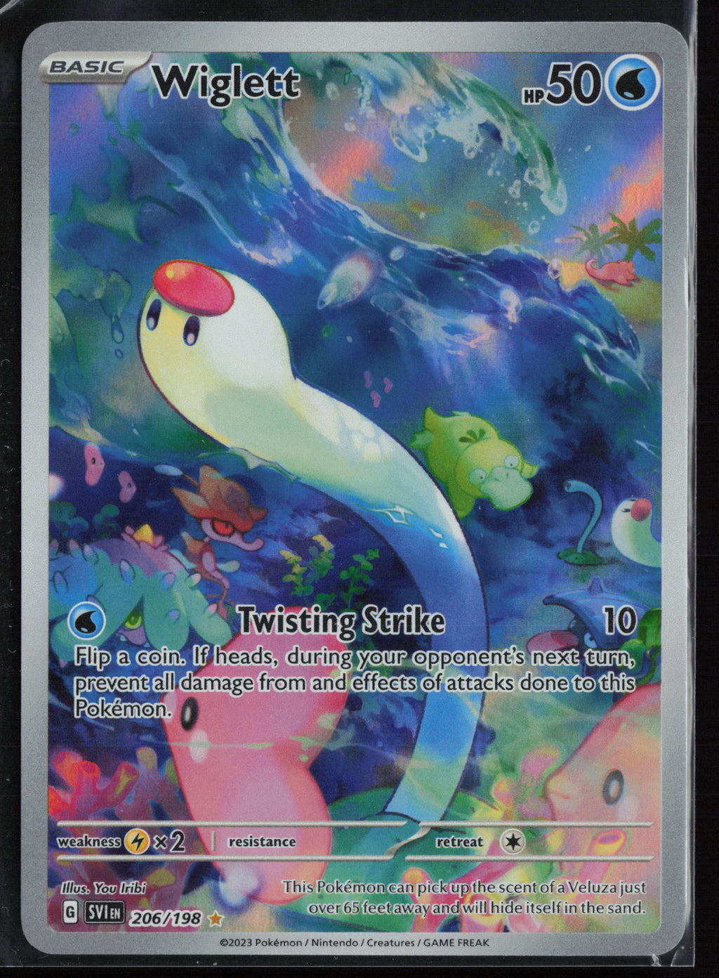 Wiglett 206/198 Illustration Rare - Scarlet & Violet Base Set - Near Mint